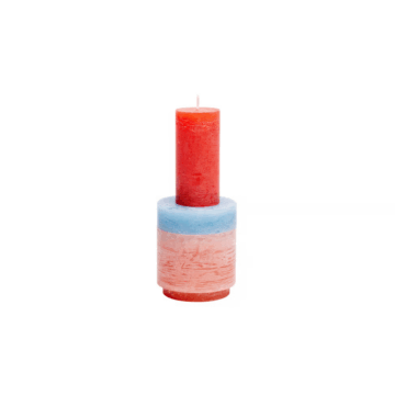 Candela impilabile 3 pz. Rosa